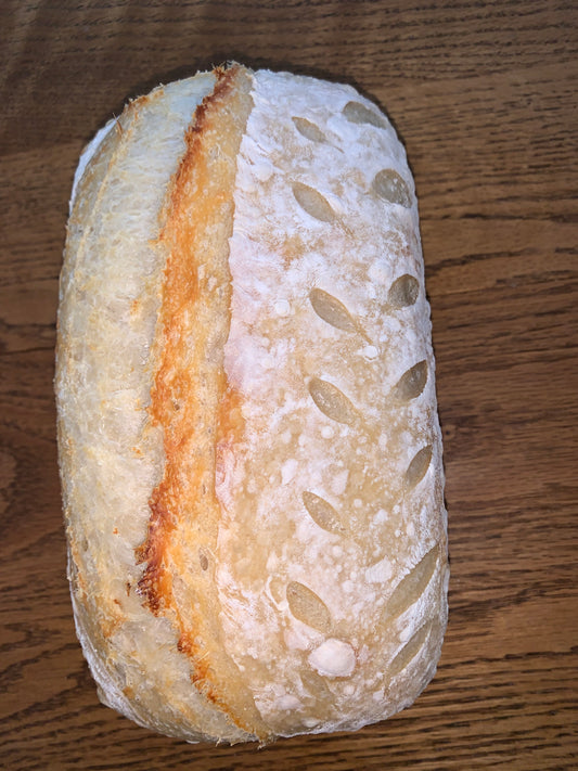 Traditional Sourdough in Loaf Pan